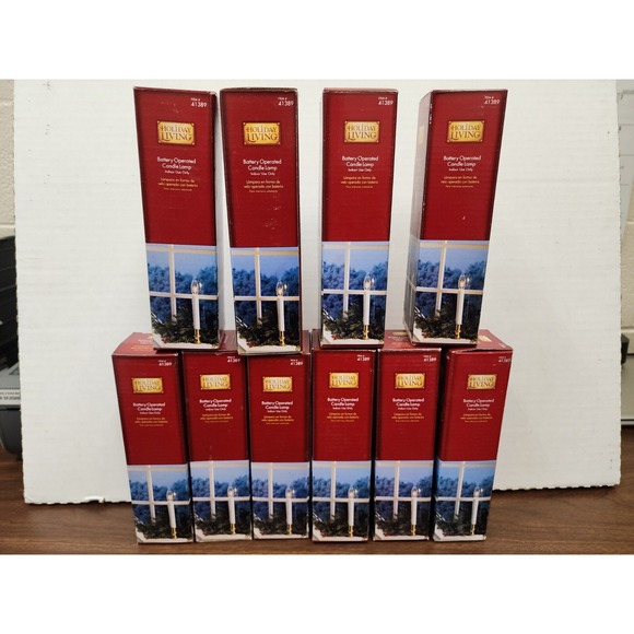 Holiday Living Other - Holiday Living Battery-Operated‎ Candle Lamp Light Cordless Indoor #0041389 Lot